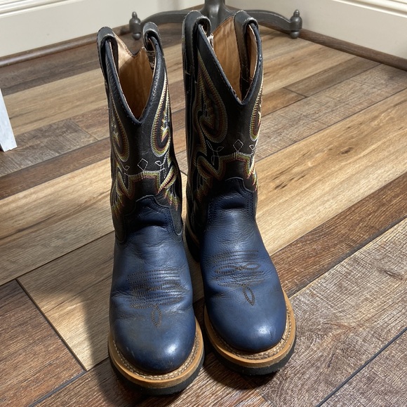 Masterson Boot Co. Navy and Black Cowboy Boots Size 6.5 - Picture 4 of 12